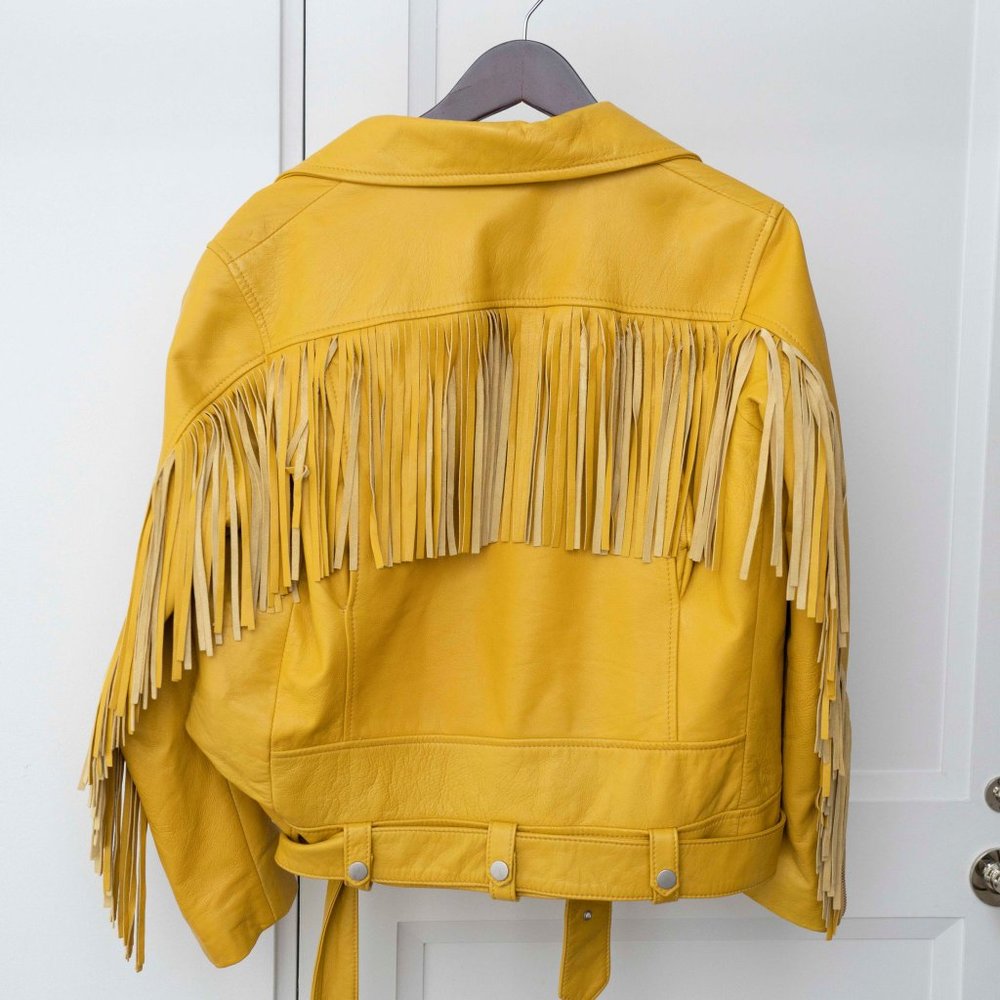 Ellie Mae Studios "Fleetwood" Leather Jacket - Size 4